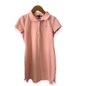 Tommy Hilfiger Peach Slim Fit Polo Dress | Size M | Cotton Stretch